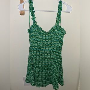 Zara Green Floral Dress